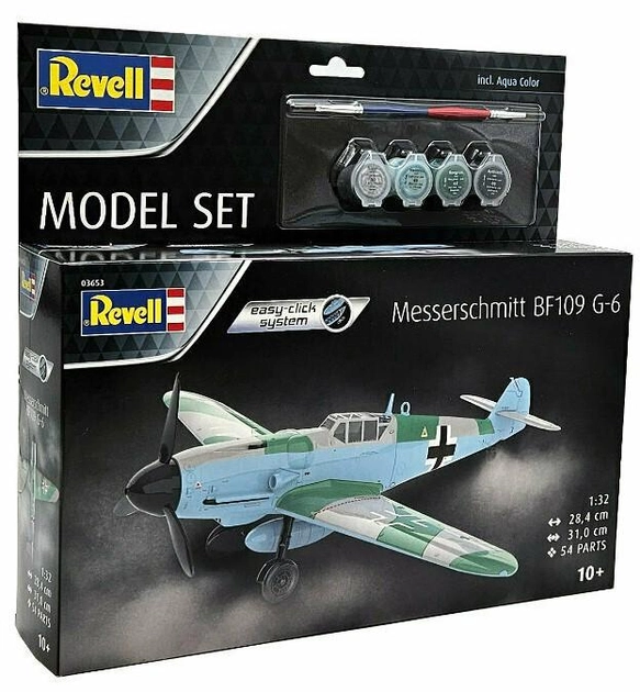Model do składania Revell Easy Click System Messerschmitt Bf109 G6 skala 1:32 (4009803636535) - obraz 1