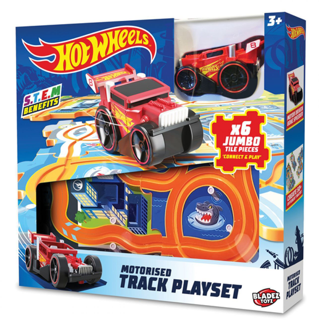 Samochód Hot Wheels Motorised z matą do zabawy (5060158854875) - obraz 1