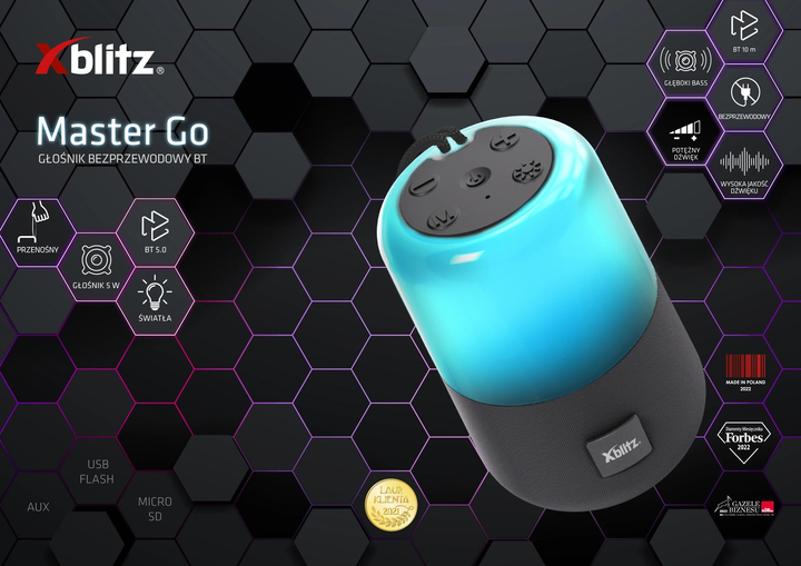 Głośnik przenośny Xblitz Master Go (5902479673738) - obraz 8