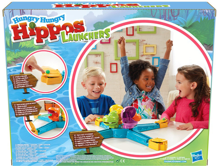 Настільна гра Hasbro Hungry Hippos Lauchers (5010993725649) - зображення 2