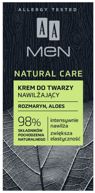 Krem do twarzy AA Cosmetics Men Natural Care 50 ml (5900116068114) - obraz 2
