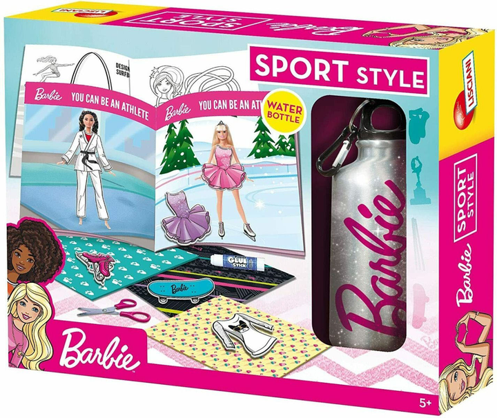 Zestaw kreatywny Lisciani Barbie Sport Style z butelką (8008324082650) - obraz 1