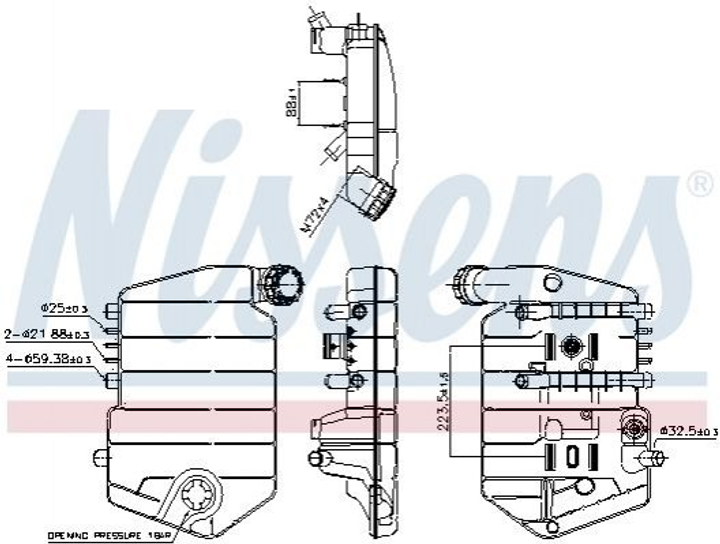 Расширительный бачок NISSENS 996024 - изображение 1