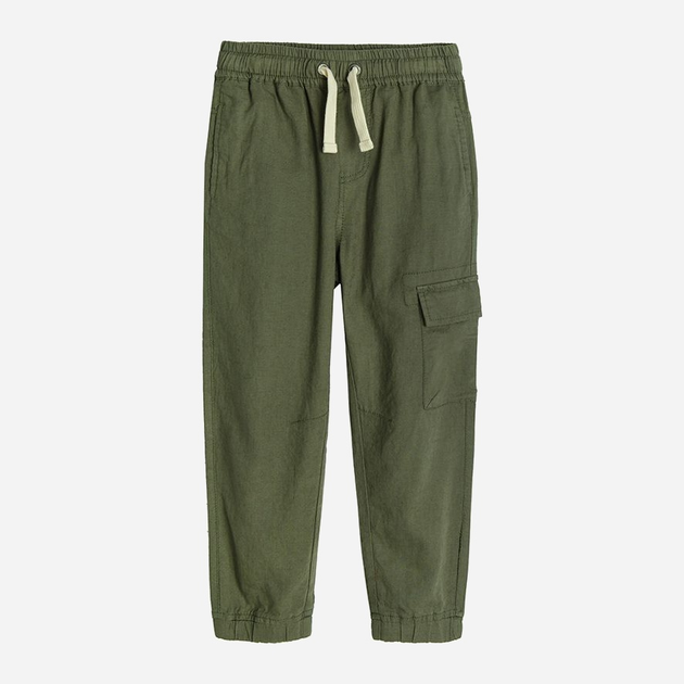 Spodnie joggery młodzieżowe chłopięce Cool Club CCB2422493 140 cm Khaki (5903977295514) - obraz 1