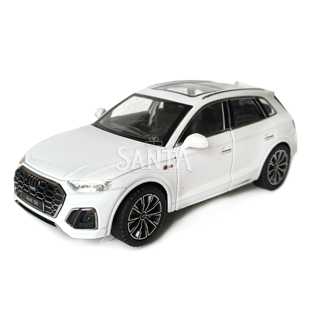 Машинка металлическая Audi Q5 Ауди белая 1:24 звук свет инерция откр двери багажник капот резиновые колеса 20*8,5*8см (AP-2014) - Фото 3 Машинка металлическая Audi Q5 Ауди белая 1:24 звук свет инерция откр двери багажник капот резиновые колеса 20*8,5*8см (AP-2014) - изображение 3