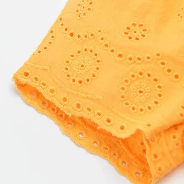 Дитячі шорти для дівчинки Cool Club CCG2402685 80 см Жовті (5903977286178) - зображення 3