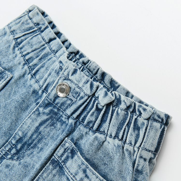 Krótkie spodenki dziecięce dla dziewczynki jeansowe Cool Club CJG2412217 128 cm Niebieskie (5903977322739) - obraz 3