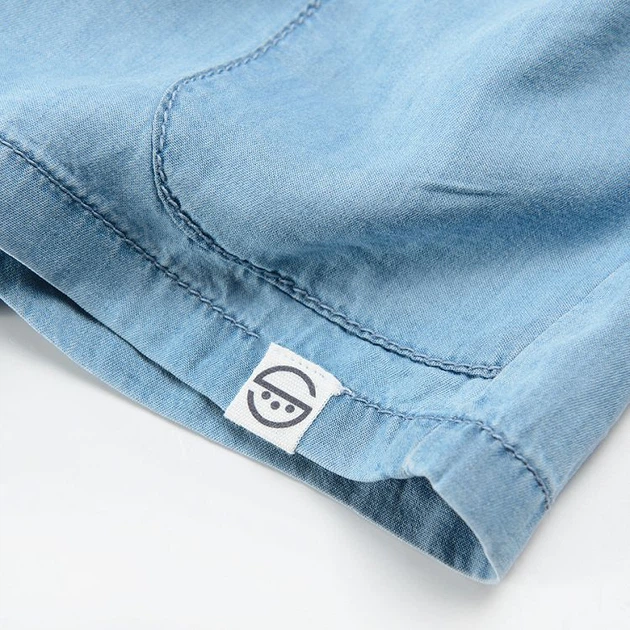 Krótkie spodenki dziecięce dla dziewczynki jeansowe Cool Club CJG2412766 116 cm Niebieskie (5903977313638) - obraz 4