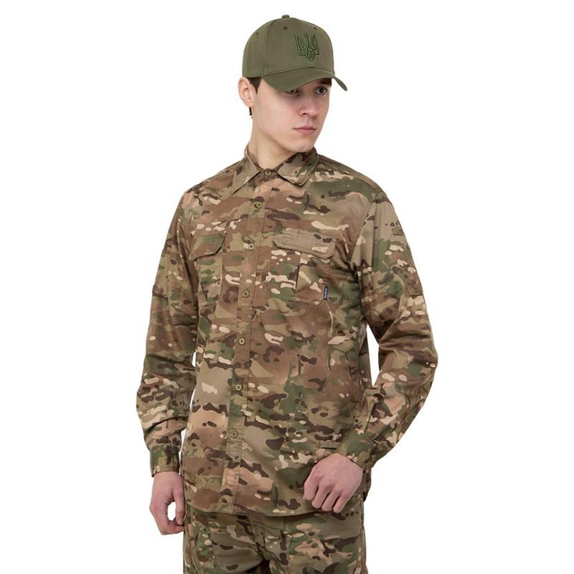 Рубашка тактическая Military Rangers ZK-JK6005 2XL Камуфляж Multicam - изображение 2