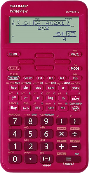 Калькулятор Sharp Scientific 420 Functions 4-line Red (SH-ELW531TLBRD) - зображення 1