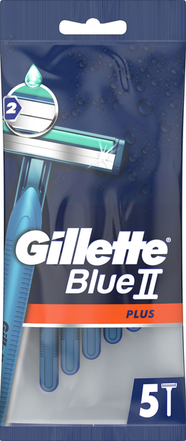 Одноразові станки для гоління (Бритви) чоловічі Gillette Blue 2 Plus 5 шт (3014260283254) - зображення 2