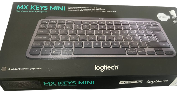 Клавіатура бездротова Logitech MX Keys Mini Wireless Illuminated Graphite (2227CE2065B9) - Уцінка - зображення 3