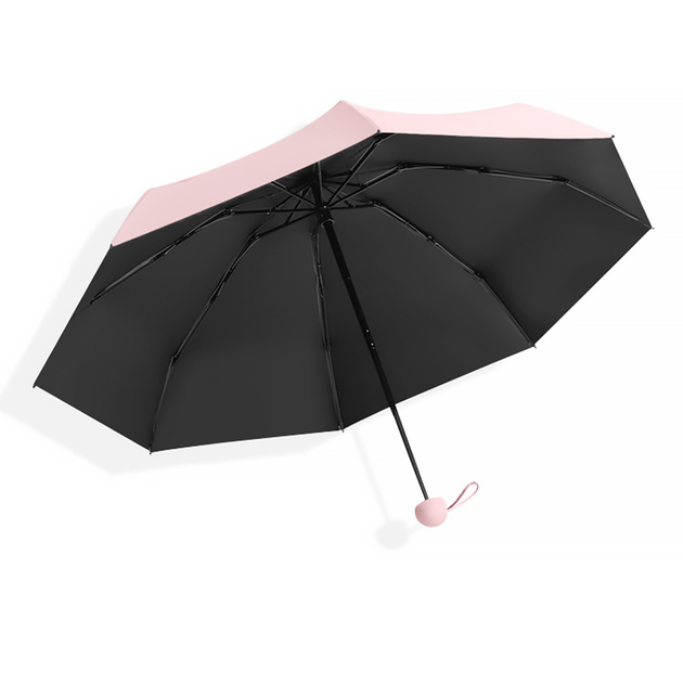 Мини-зонт женский Lesko 190T Pink карманный с чехлом капсулой от ...