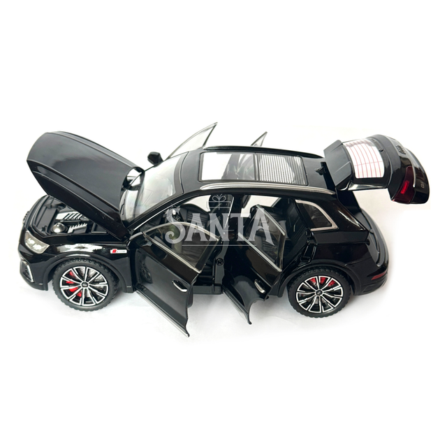 Машинка металлическая Audi Q5 Ауди черная 1:24 звук свет инерция откр двери багажник капот резиновые колеса 20*8,5*8см (AP-2014) - Фото 7 Машинка металлическая Audi Q5 Ауди черная 1:24 звук свет инерция откр двери багажник капот резиновые колеса 20*8,5*8см (AP-2014) - изображение 7