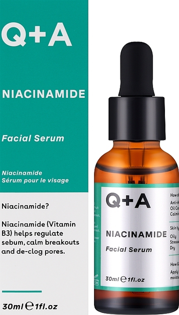 Сыворотка для лица Q+A Niacinamide Serum с ниацинамидом 30 мл ...