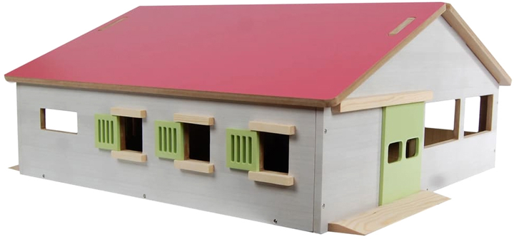 Стайня Hipo Kids Globe Toy with 3 Boxes and Lane 1:32 (8713219450291) - зображення 1