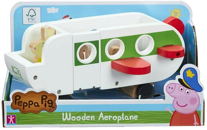 Zestaw do zabawy Peppa Pig Wooden Aeroplane (5029736072117) - obraz 1