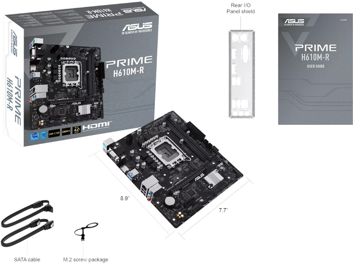 Материнська плата Asus PRIME H610M-R-SI (LGA1700,  Intel H610, PCI-Ex16) (90MB1GL0-M0ECY0) - зображення 7