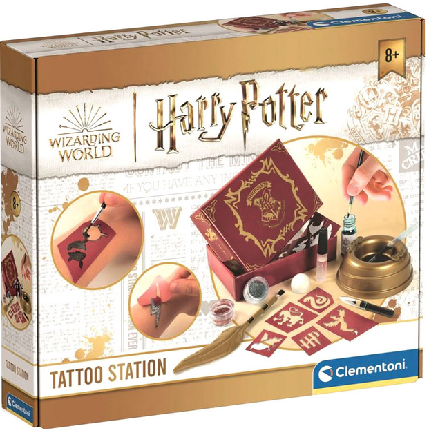 Zestaw kreatywny Clementoni Harry Potter Tattoo Station (8005125187133) - obraz 1