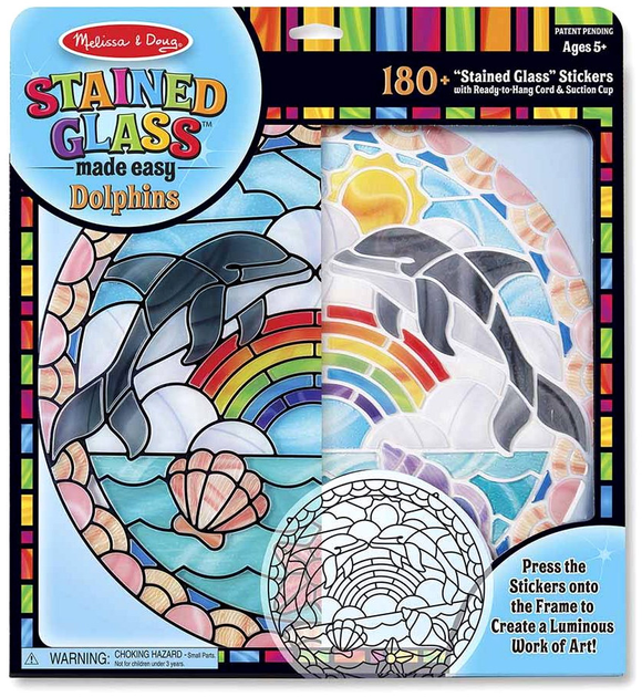 Набір для творчості Melissa & Doug Stained Glass Dolphin (000772192910) - зображення 1