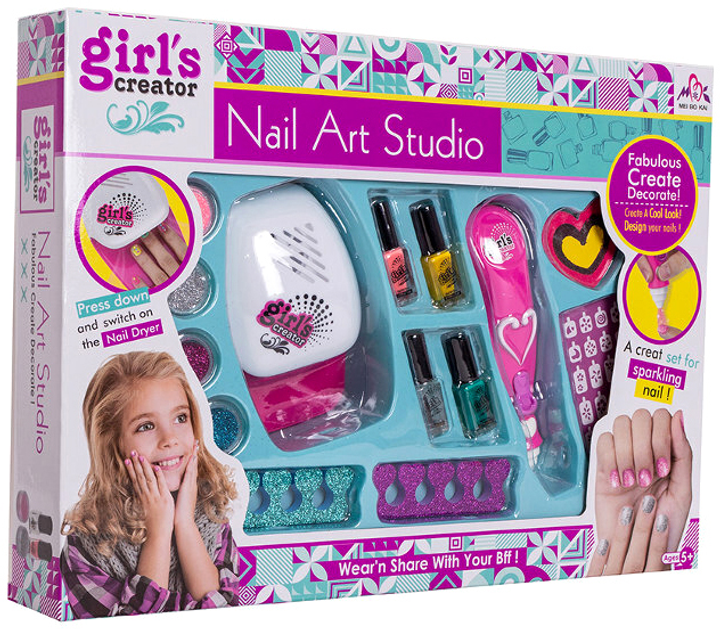 Zestaw do manicure Askato Girl's Creator Nail Art Studio (6901440111940) - obraz 1