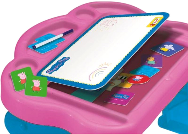 Stół rozwojowy Lisciani Peppa Pig Super Desk Edugames (8008324089208) - obraz 2