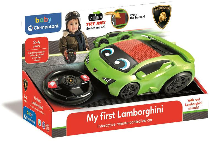 Samochód zdalnie sterowany Clementoni Baby My First Lamborghini (8005125178452) - obraz 1