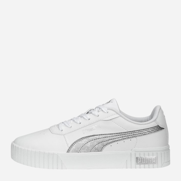 Tenisówki damskie z eko skóry Puma Carina 2.0 Space Metallics 389387-02 40 Białe (4065452685201) - obraz 1