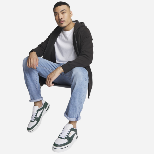 Чоловічі кеди низькі Puma CA Pro Classic 380190-09 43 Білий/Темно-зелений (4064536354149) - зображення 7