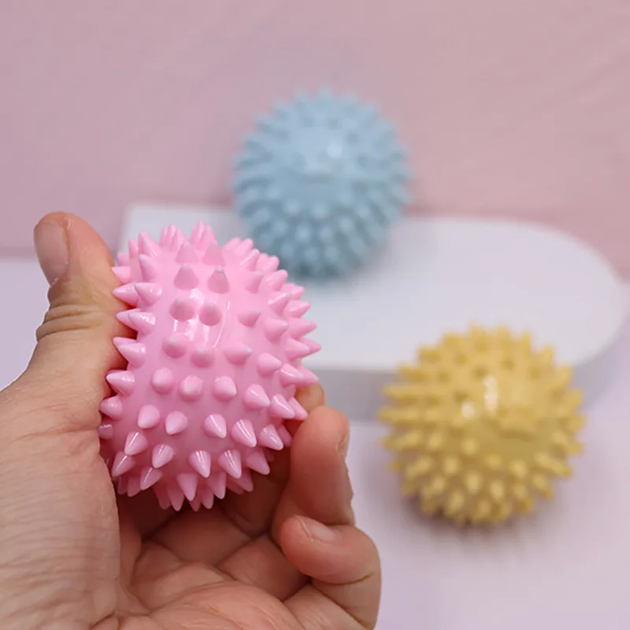 Игрушка-мяч для чистки зубов собак Spiky Dog Toy Ball, Голубой - Фото 6 Игрушка-мяч для чистки зубов собак Spiky Dog Toy Ball, Голубой - изображение 6