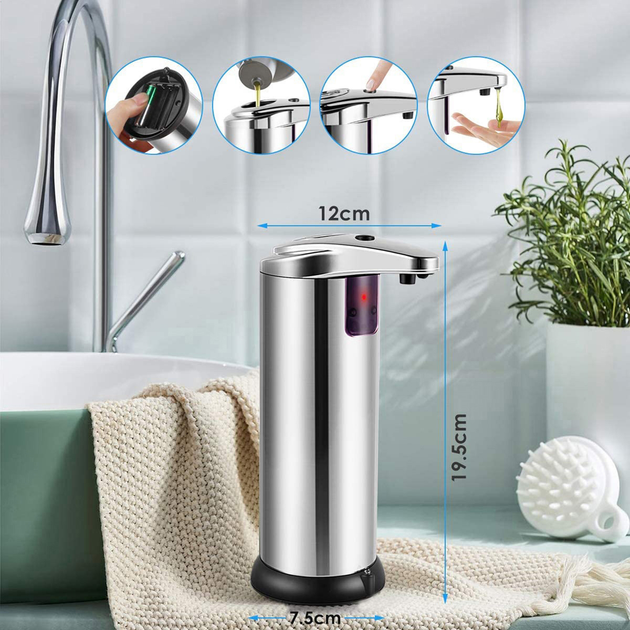 Дозатор для мила Platinet Hygienic Sensor Soap Dispenser (PHS250) - зображення 3