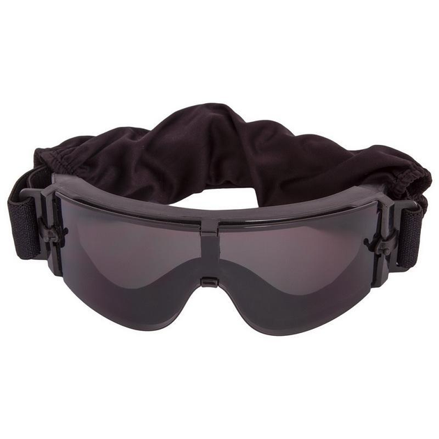 Окуляри захисні маска зі змінними лінзами та чохлом SILVER KNIGHT TY-X800 Чорний - зображення 2