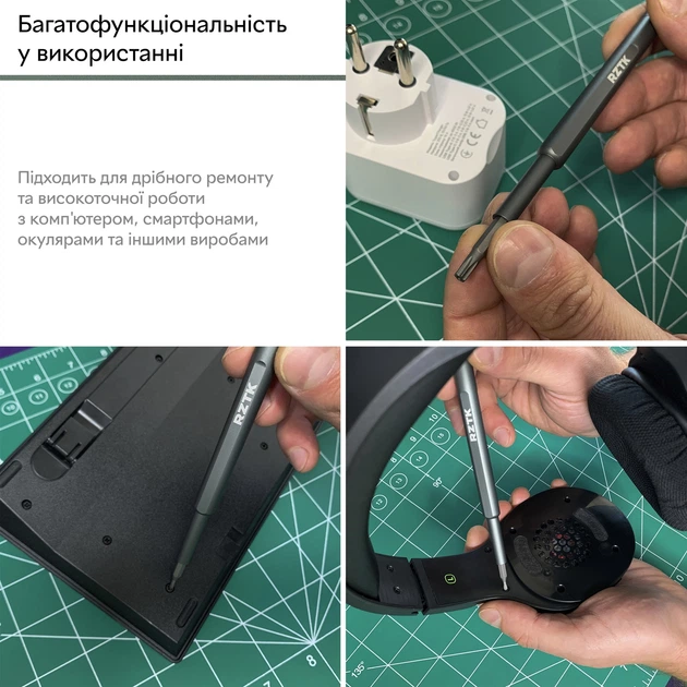 Отвертка RZTK Precision Screwdriver + набор бит прецизионных 24 шт