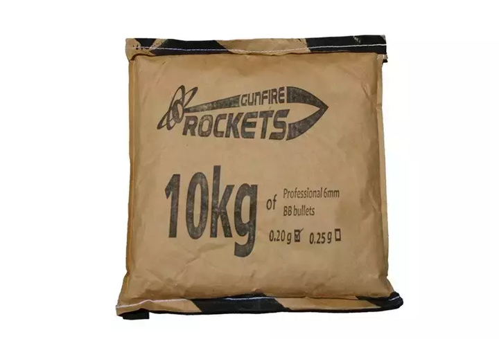 Кульки страйкбольні Rockets Professional 0,20 g (~ 50000 шт) - 10kg [ROCKETS] (для страйкболу) - зображення 1