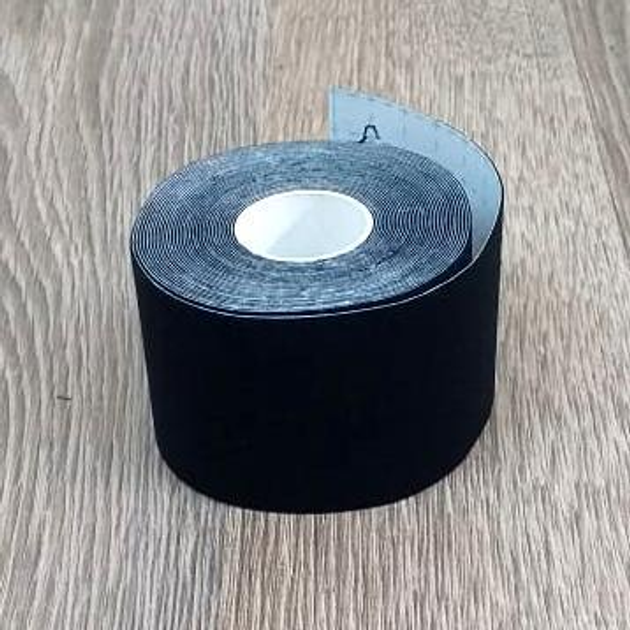 Кінезіо тейп 5*500см для підняття підтяжки грудей стрічка чорна для тейпування (7488) - зображення 2