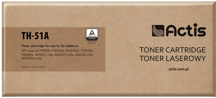 Toner cartridge Actis do HP 51A Q7551A Standard Black (5901452141936) - obraz 1