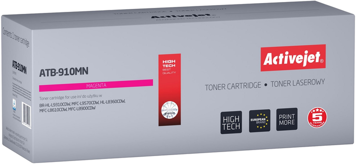Toner cartridge Activejet do Brother TN910M Supreme Magenta (ATB-910MN) - obraz 1