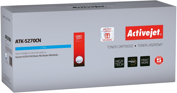 Тонер-картридж Activejet для Kyocera TK-5270C Supreme Blue (ATK-5270CN) - зображення 1