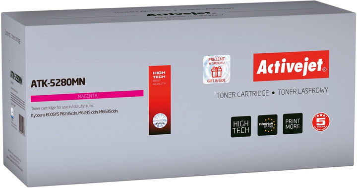Toner cartridge Activejet do Kyocera TK-5280M Supreme Magenta (ATK-5280MN) - obraz 1