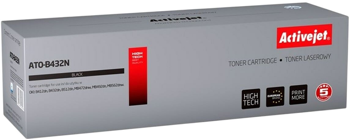 Toner cartridge Activejet do OKI 45807106 Supreme Black (ATO-B432N) - obraz 1