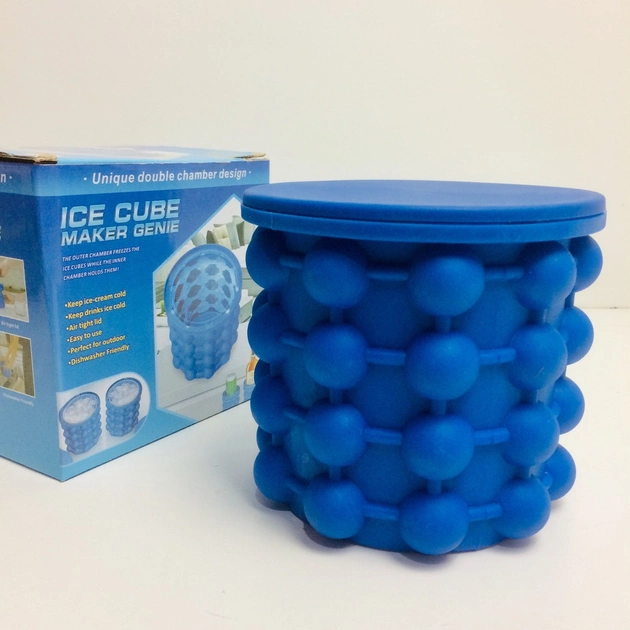 Силіконова форма для льоду Ice Cube Maker Genie - зображення 7