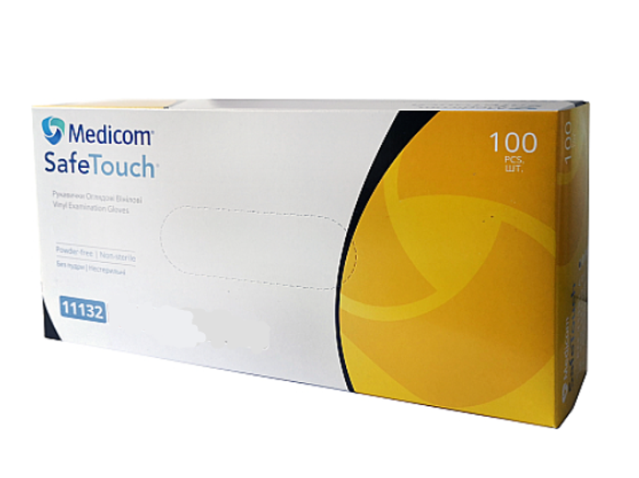 Рукавички Medicom XL вінілові без пудри нестерильні (100шт./уп) - зображення 1