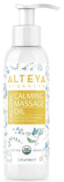 Органічна олія Alteya заспокійлива для масажу розтяжок 110 мл (3800219790337) - зображення 1