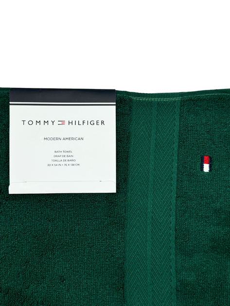 Полотенце махровое Tommy Hilfiger Modern American Банное 76х138 см Темно-зеленое (1159801152) - изображение 5