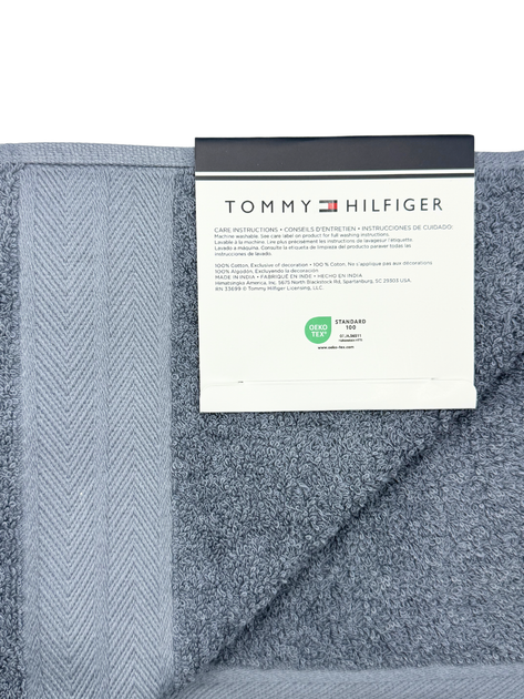 Полотенце махровое Tommy Hilfiger Modern American Банное 76х138 см Серое (1159801166) - изображение 5