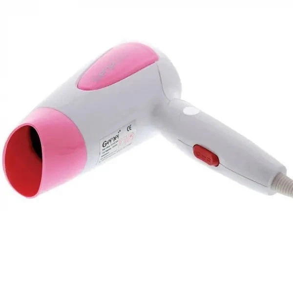 Складной дорожный фен Gemei GM-1756 мини, Pink Розовый - изображение 2