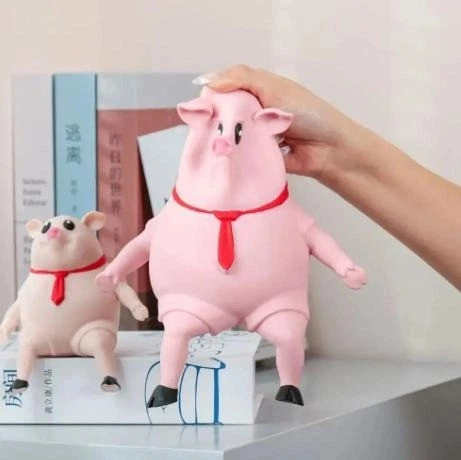 Свинья-лизун сквиш, антистресс-игрушка, 20 см – фото, отзывы