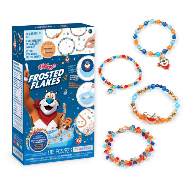 Zestaw do robienia bransoletek Make It Real Kellogg’s Frosted Flakes Diy Bracelet (0695929017729) - obraz 1