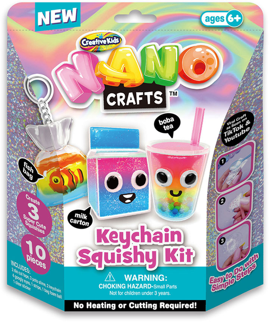 Набір для творчості Creative Kids Keychain Squishy Kit (0653899648305) - зображення 1