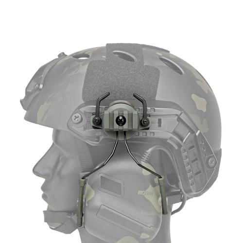 Крепления для активных наушников на шлем 2шт зажимные 19-22мм - зображення 2